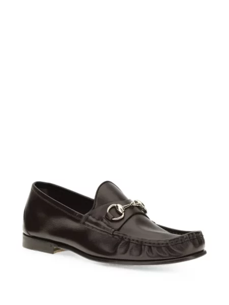 Pantofi loafer Gucci din piele maro