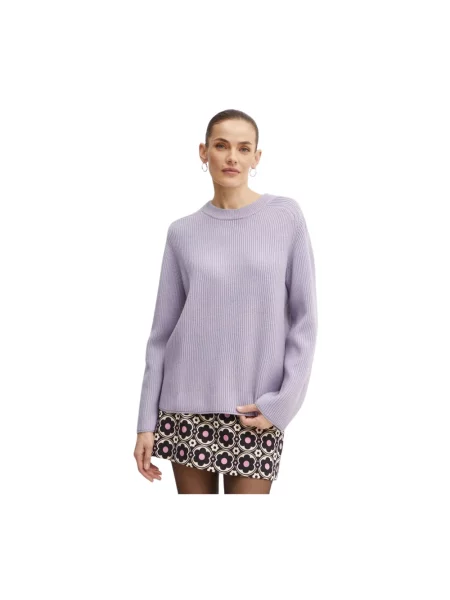 Sweter Michael Kors wełniany fioletowy