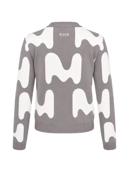 Cardigan Msgm din jacard gri