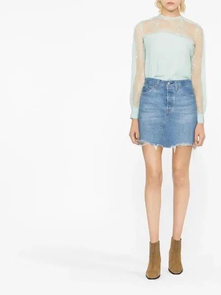 Bluză Pinko din dantelă verde