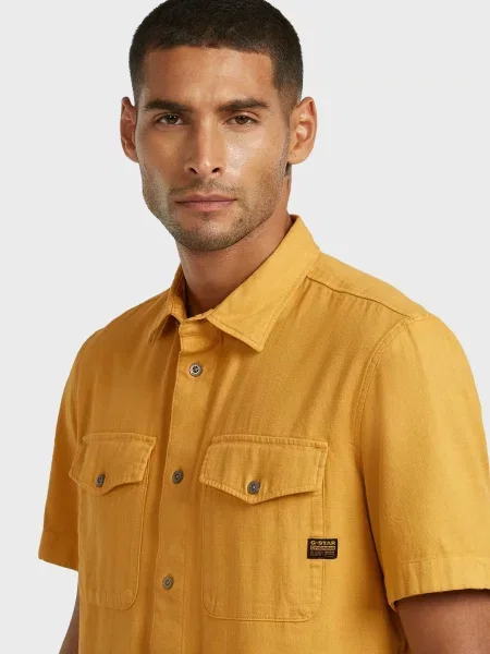 Рубашка G-star Raw желтая