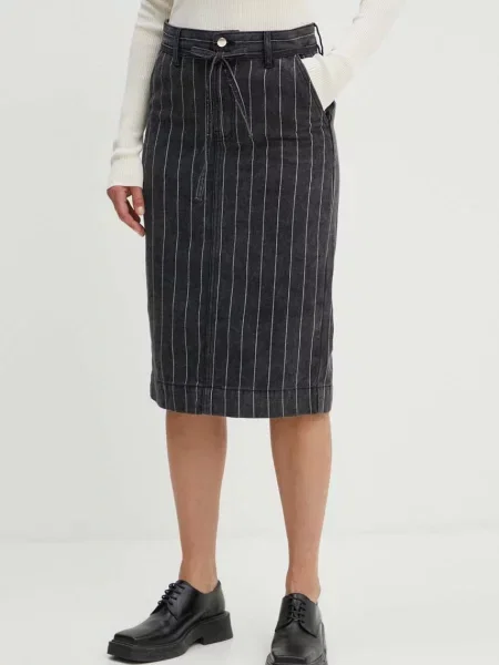 Jeans krilo Day Birger et Mikkelsen Betsy Denim Stripes črna