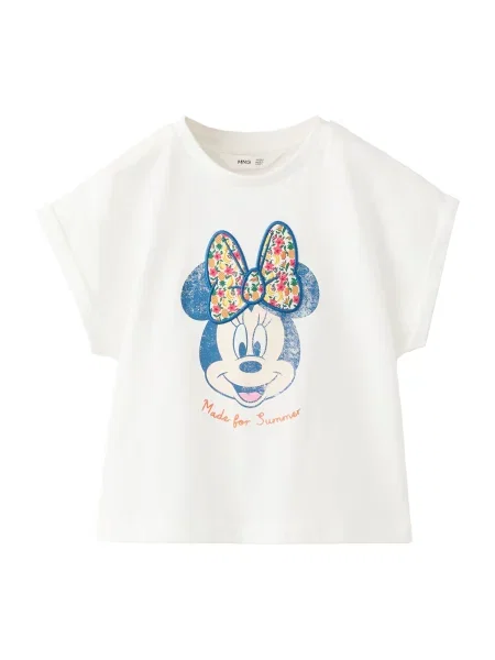 MANGO KIDS Tricou MCARA bleumarin / portocaliu / roz zmeură / murdar alb