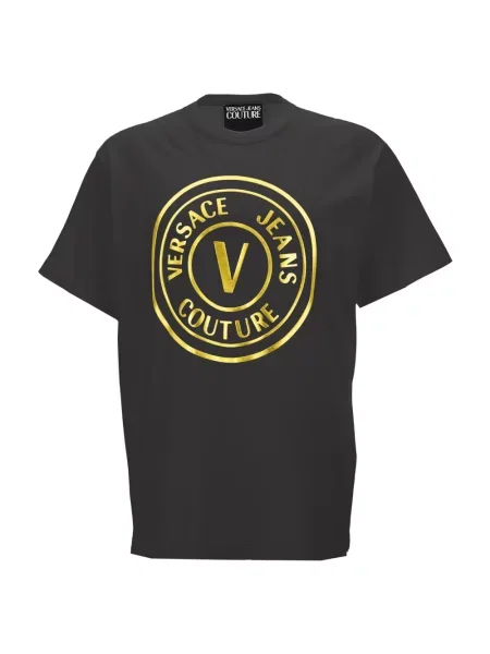 Koszulka polo Versace Jeans Couture czarna