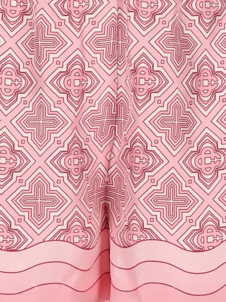 Pantaloni scurți Casablanca de mătase roz