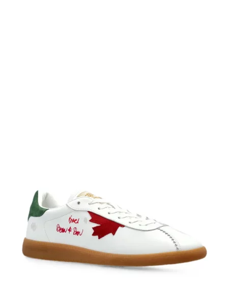 Sneakerși Dsquared2 cu broderie alb