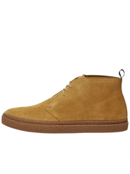 Botki Fred Perry zamszowe brązowe