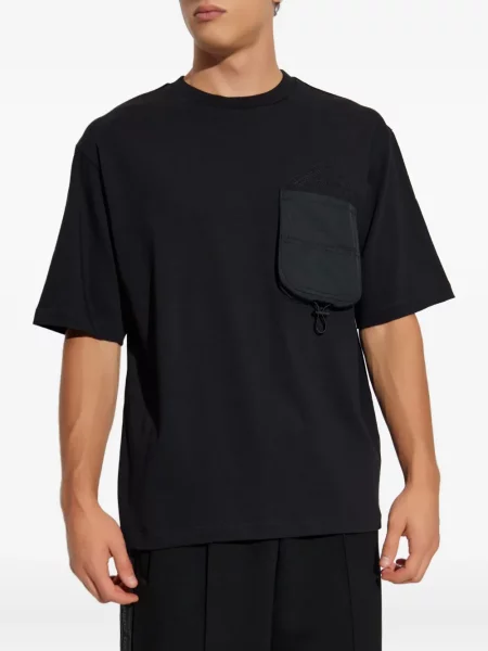 Tricou Dsquared2 cu broderie negru