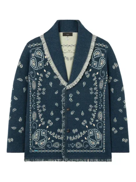 Kašmírový kardigan Alanui modrý