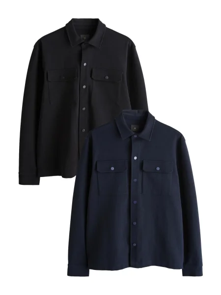 Next Košulja mornarsko plava crna