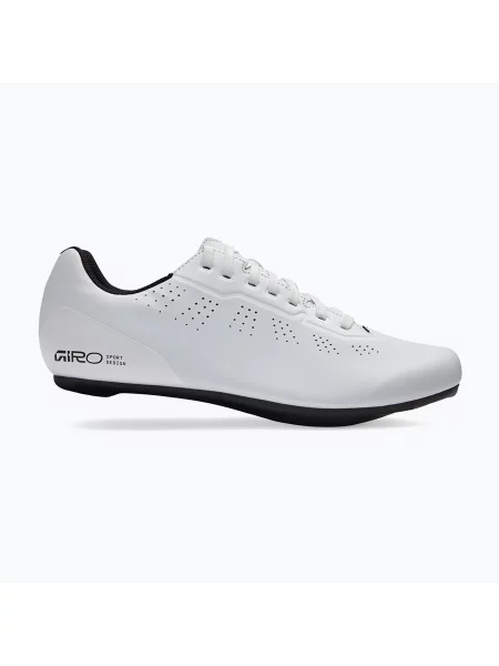 Încălțăminte de șosea pentru bărbați Giro Stylus II white alb