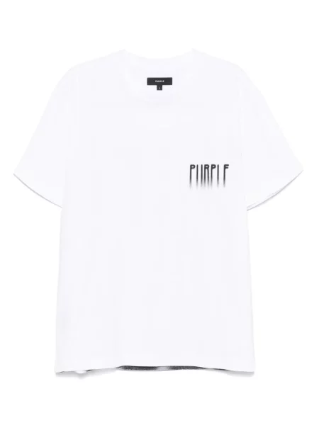 Tricou Purple Brand cu imagine alb