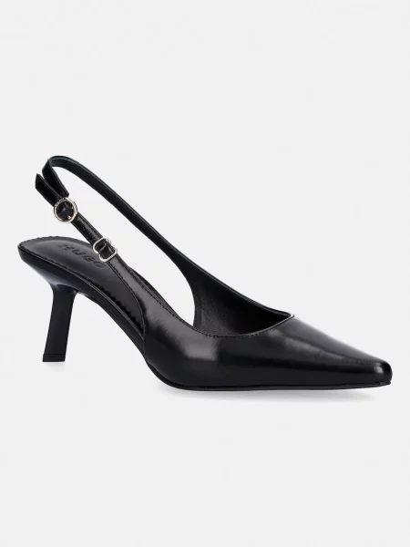 Pantofi cu toc Hugo din piele negru