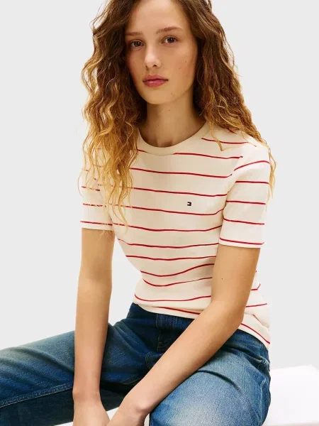 Смугаста футболка Tommy Hilfiger біла