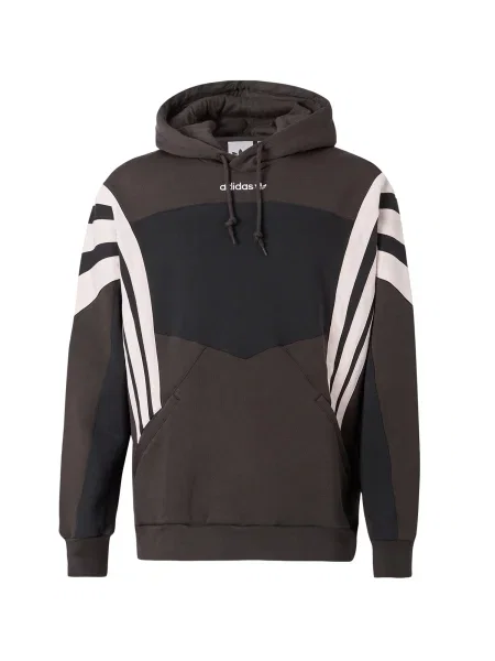 ADIDAS ORIGINALS Μπλούζα φούτερ SANTIAGO καφέ / μαύρο λευκό