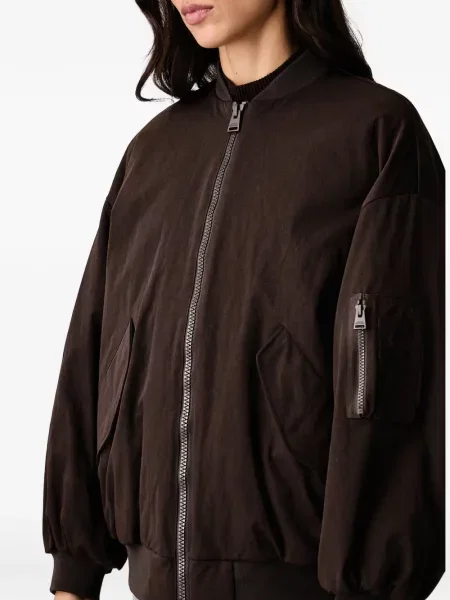 Geacă bomber Armani Exchange cu autograf maro