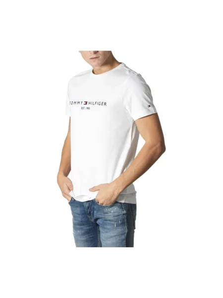 T-shirt z bawełny bio Tommy Hilfiger biała