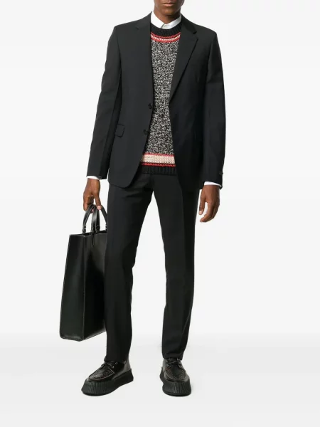 Garnitur Prada wełniany czarny