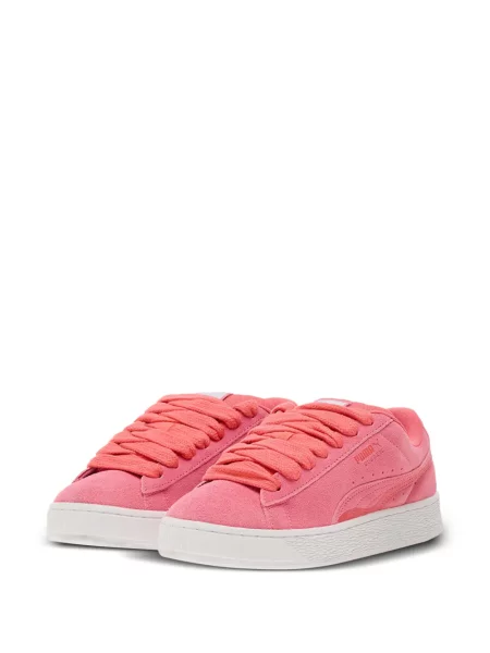 Sneakers Puma Suede με κορδόνια σουέντ ροζ