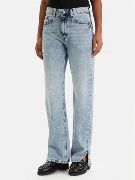 Karl Lagerfeld Jeans Blugi Straight Fit albastru