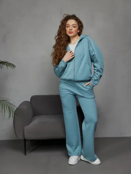 Спортивний костюм Umon бавовна/еластан блакитний