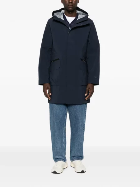 Geacă parka Ps Paul Smith cu glugă albastru