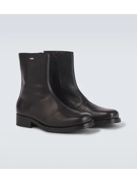 Botine chelsea Our Legacy din piele negru