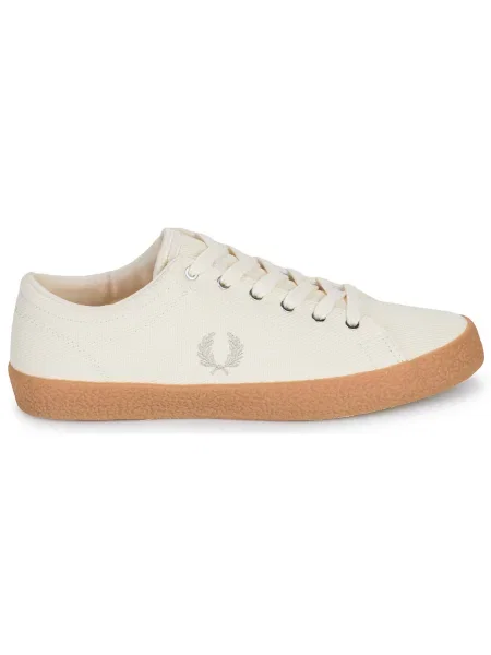 Pantofi Fred Perry din țesătură twill bej