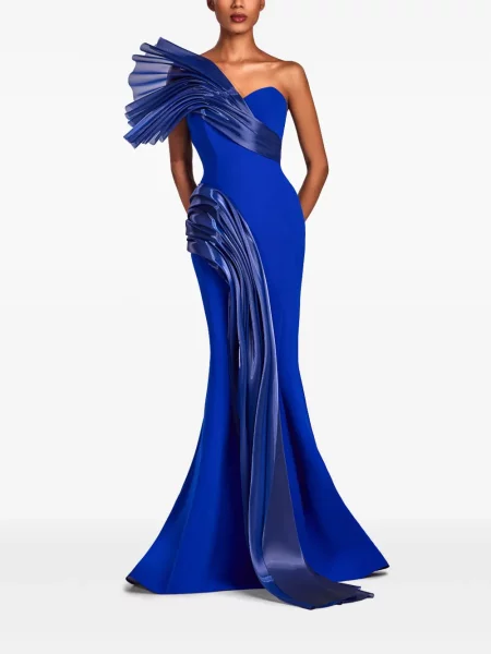 Rochie Gaby Charbachy drapată albastru