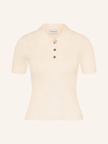 Claudie Pierlot Koszulka Polo Z Dzianiny weiss