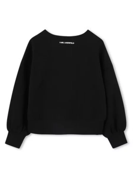 Karl Lagerfeld Kids Majica dugih rukava S crna