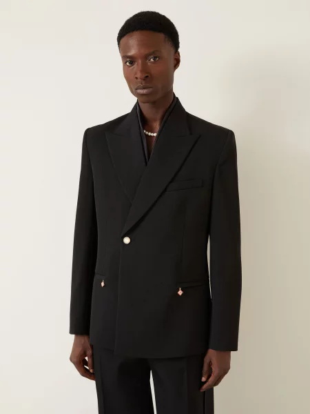 Casablanca Marynarka Regular Fit schwarz