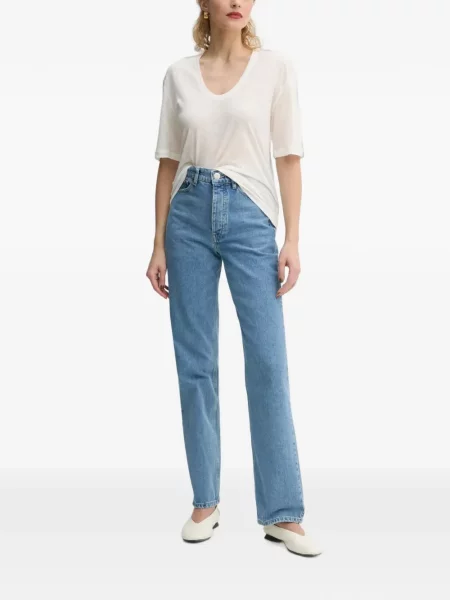 Scurt tricou By Malene Birger alb