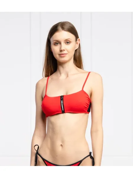 Costum de baie Karl Lagerfeld Swimwear roșu