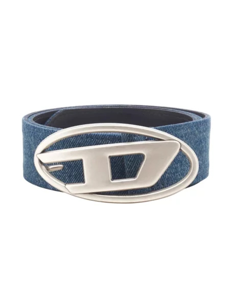 Diesel pasek OVAL D LOGO W niebieski