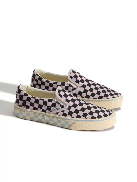 VANS Slip-on obuv Classic pastelovo ružová čierna