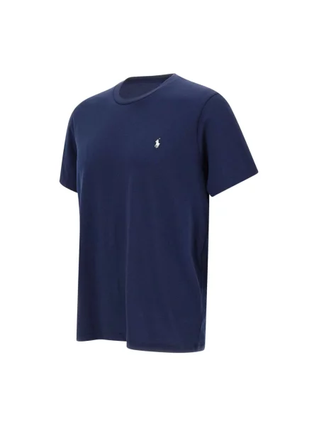 Polo Ralph Lauren T-shirt granatowy gładki niebieskie