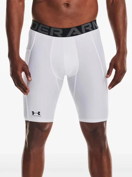 Pantaloni scurți Under Armour cu autograf alb