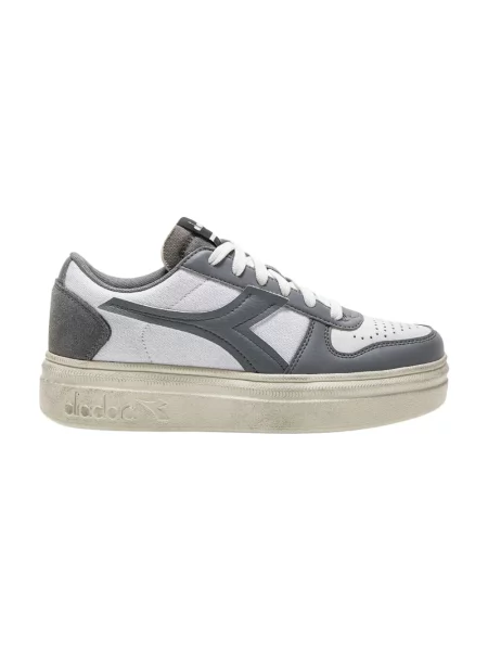 Sneakersy Diadora zamszowe casual białe