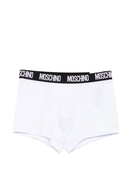 Boxeri Moschino cu autograf alb