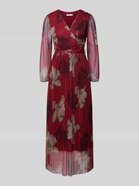 Sukienka midi z model Zabaione bordowa