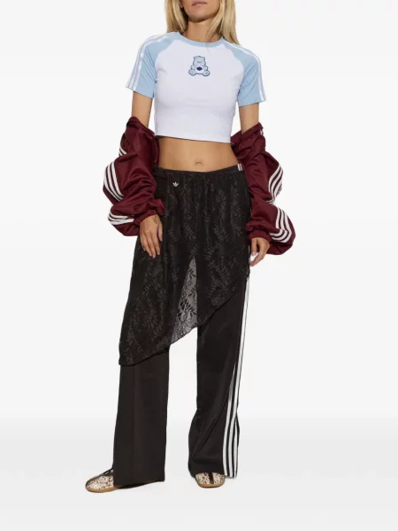 Pantaloni Adidas alergare alb