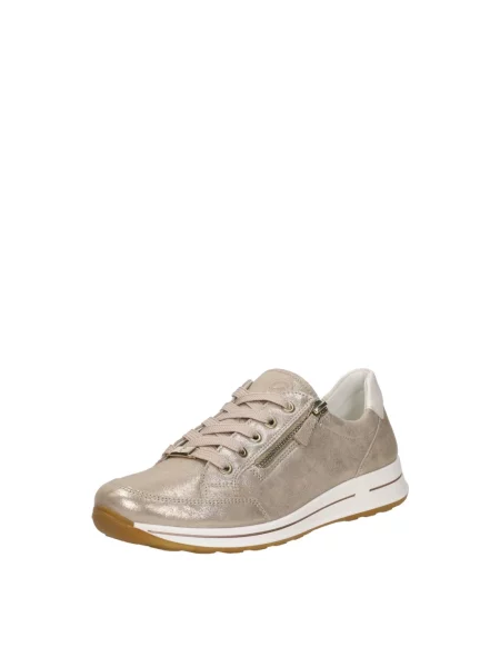 Sneakersy Ara sznurowane skórzane beżowe