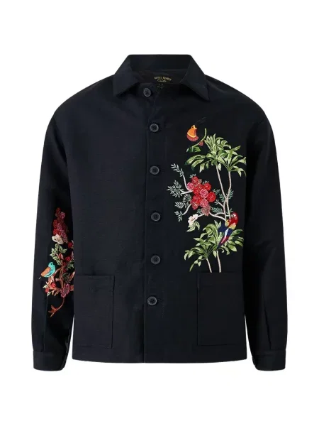 Květinová bunda Camilla černá