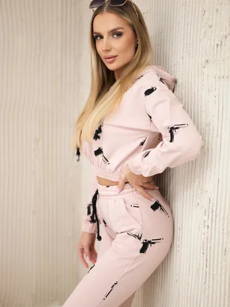 Komplet dresowy Kesi różowy