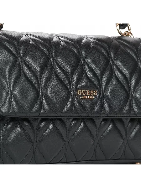 Kabelka Guess Maxine Flap Crossbody Black Universal černá