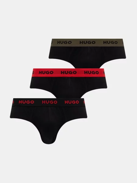 HUGO slipy z HIPBRIEF TRIPLETPACK czerwony
