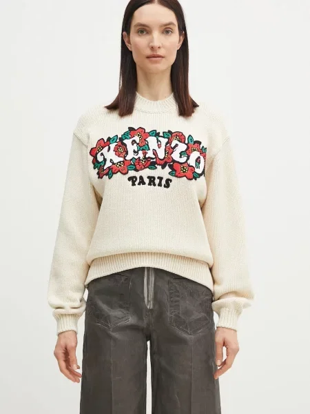 Kenzo pulover de lana x Verdy femei călduros bej