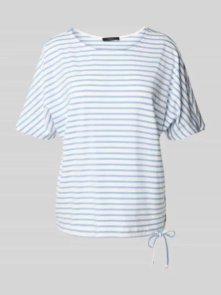 T-shirt z tunelem na dole Oui granatowa