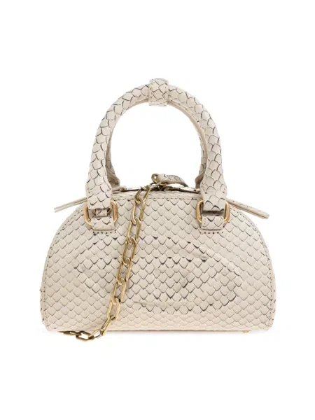 Torebka crossbody Diesel skórzana beżowa